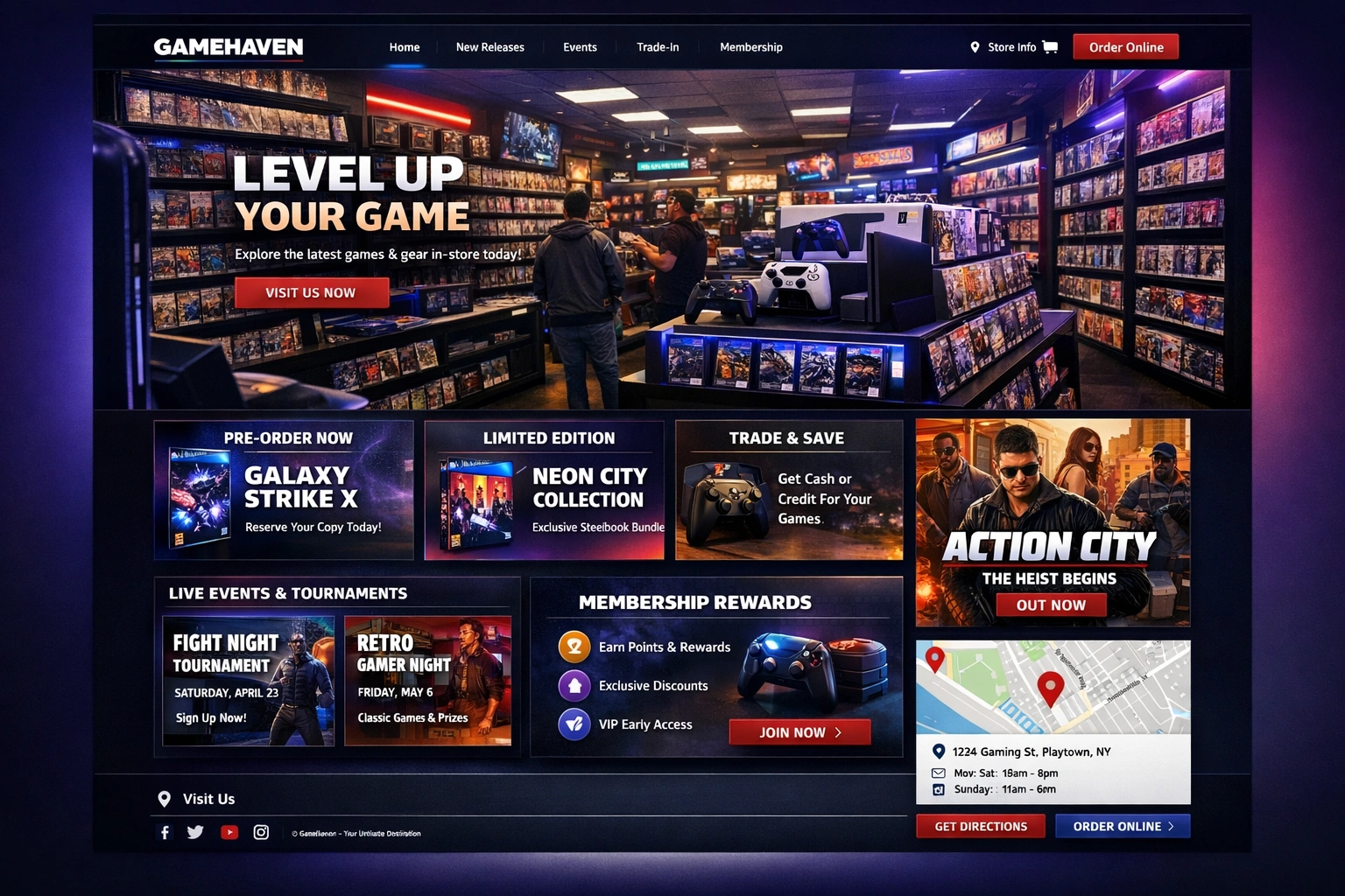 Game Haven Gaming website